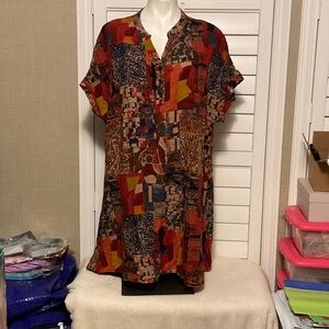 SHEIN Colorful Geometric Mini Dress